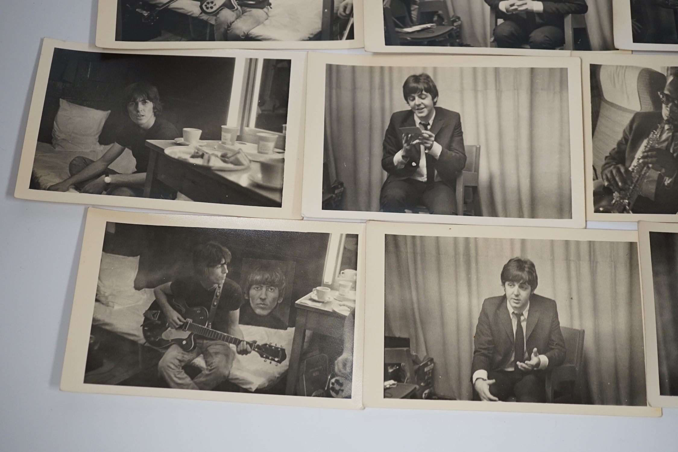 An archive of ten original 1960s photographs of The Beatles and Brian Epstein. Provenance; the photographs were owned and almost certainly taken by the BBC Radio 2 DJ Brian Matthew